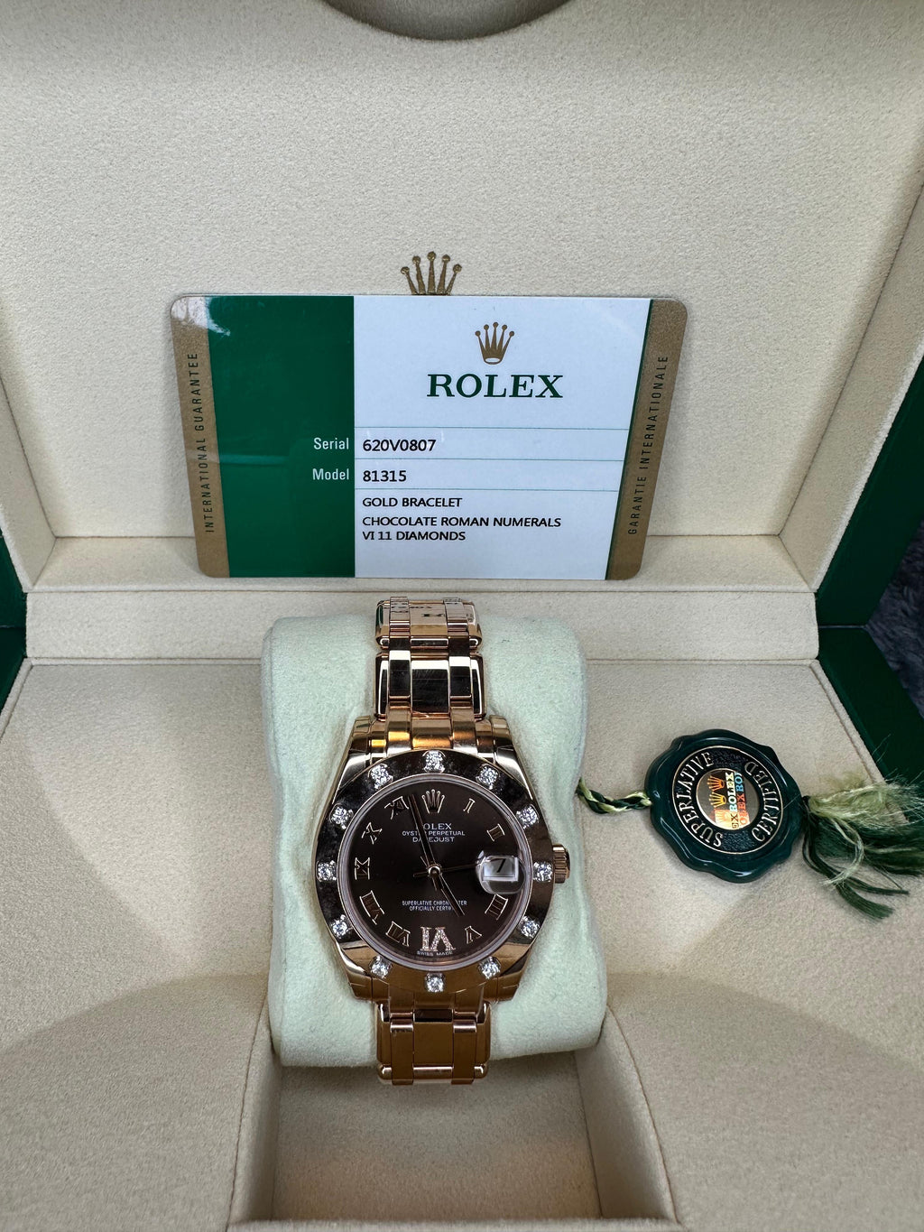 Rolex Reloj Datejust Pearl Master